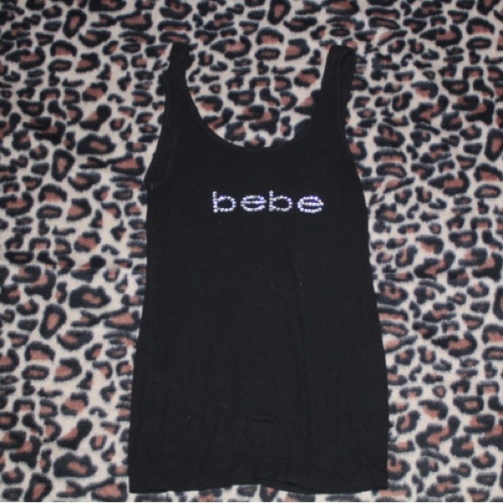 vintage 2000s bebe bedazzled tank